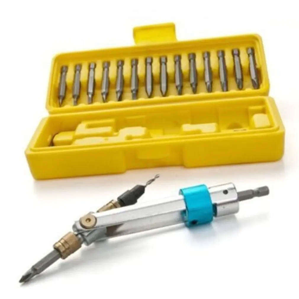 Набор из 20 насадок наполовину поворотная головка для дрели быстрое изменение от