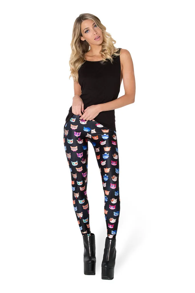 Hot Sale Women Skull Head Print Leggings Fitness Sexy Sporting Workout Leggins Jogging High Waist Elastic Slim Pants |