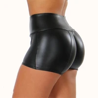 2020 new sexy black short leggings women high waisted leggins stretch club pants ladies elastic clothing panties clubwear mujer