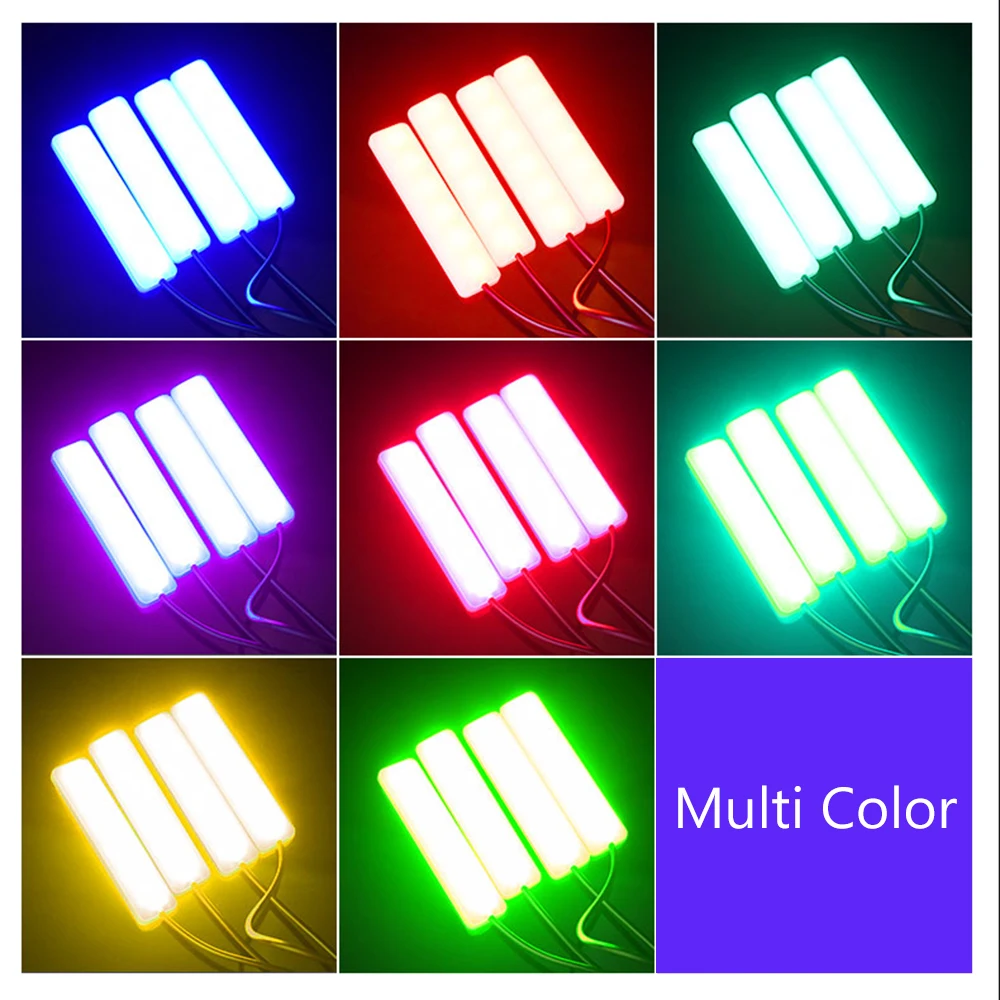 Автомобильные атмосферные лампы 4 шт. Автомобильный светодиодный напольный