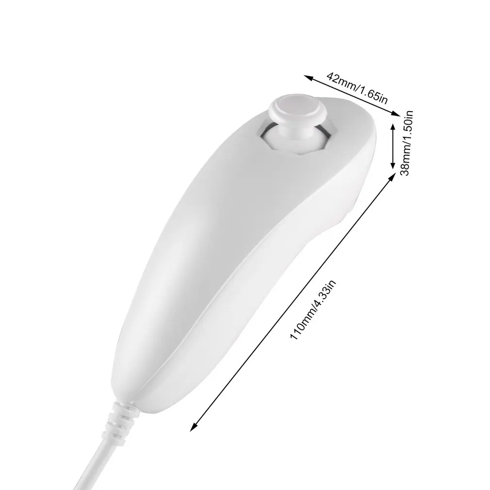 

Portable Nunchucks Controller Remote Gamepad Joystick Video Game Gaming Controller For Nintendo Wii Game Console White 2020 NEW