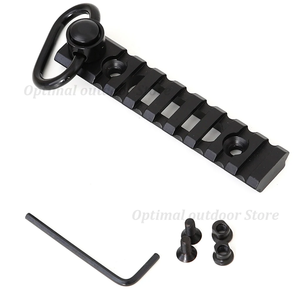 TOtrait Tactical QD Слинг поворотный 8 Слот Keymod рейка Пикатинни Вивер рейка с Слинг поворотный адаптер-ключ Пистолет Аксессуары