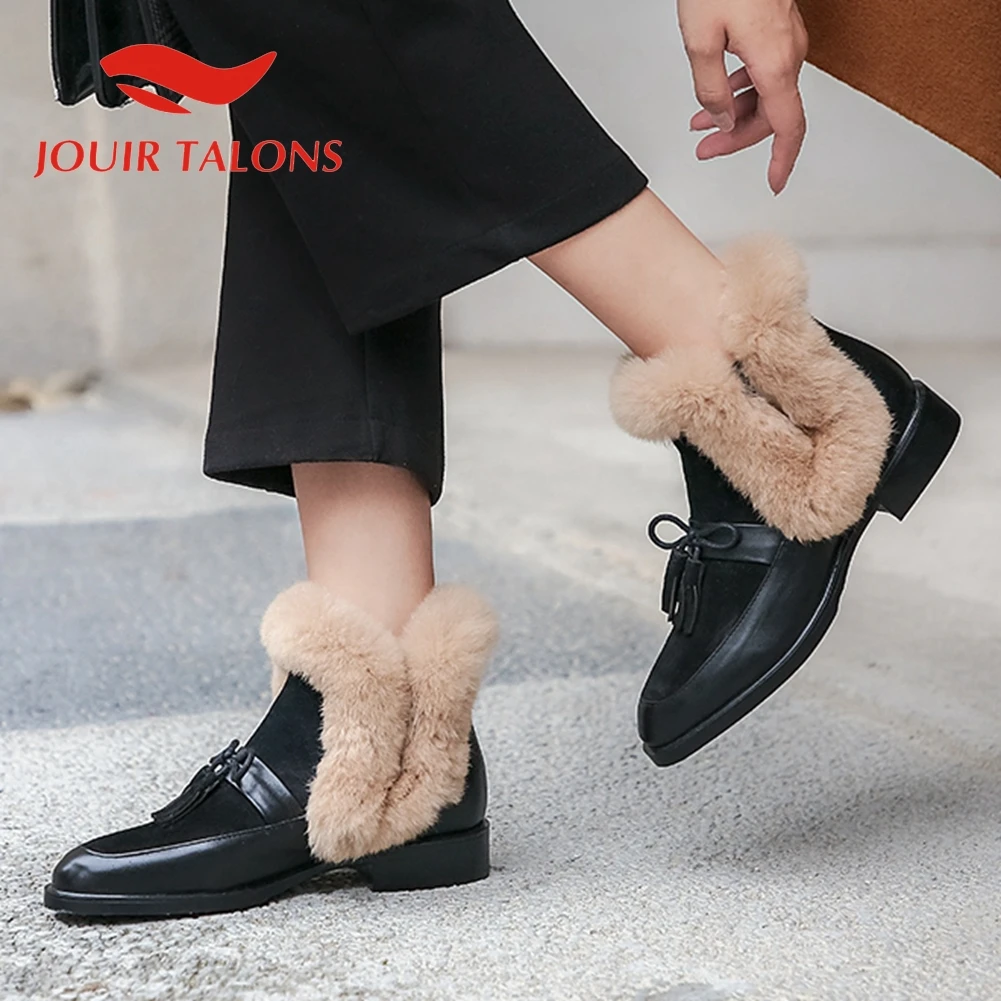 

Женские ботинки из коровьей кожи, без застежки, на низком каблуке