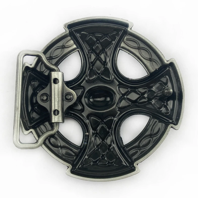 Винтажная металлическая пряжка в западном стиле для мужчин и женщин круглый