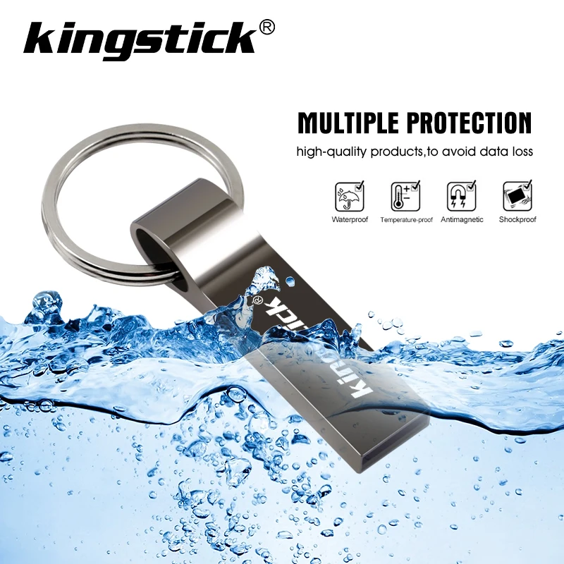 Металлический USB флеш накопитель 128 ГБ 64 32 16 8 Гб|USB флэш-накопители| |