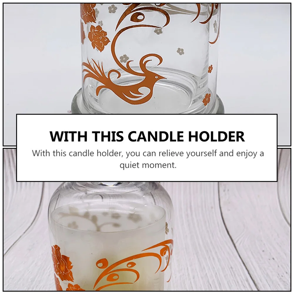 

1 set Artificial Candlestick Multi-use Candle Cup Modern Wedding Candle Holder