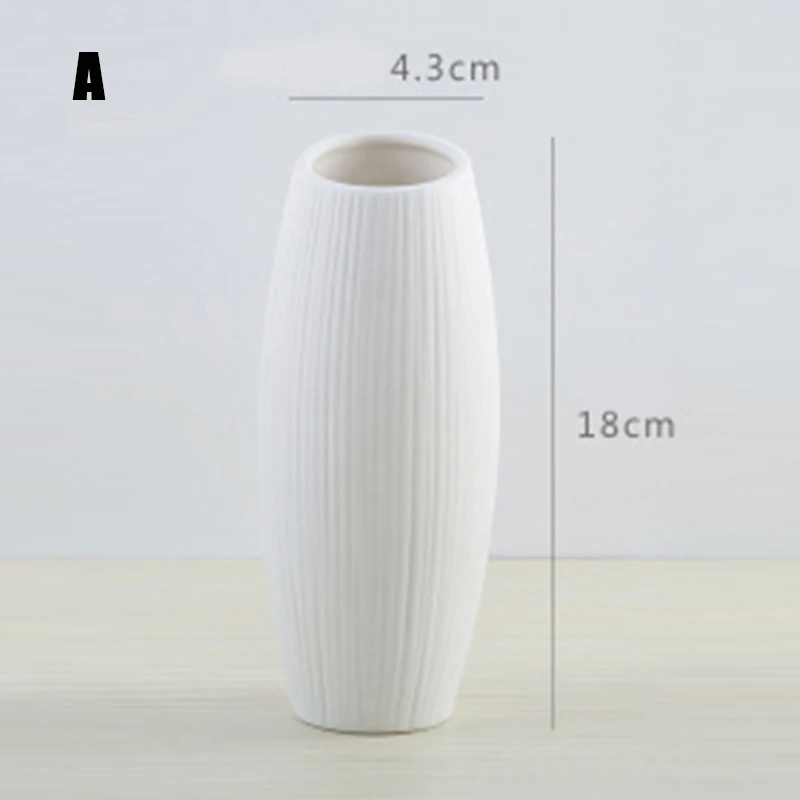 

Ceramic White Vases Decorative Bottle Dried Flowers Innovative Flower Vases Ornaments for Home Decoracion TP-Hot
