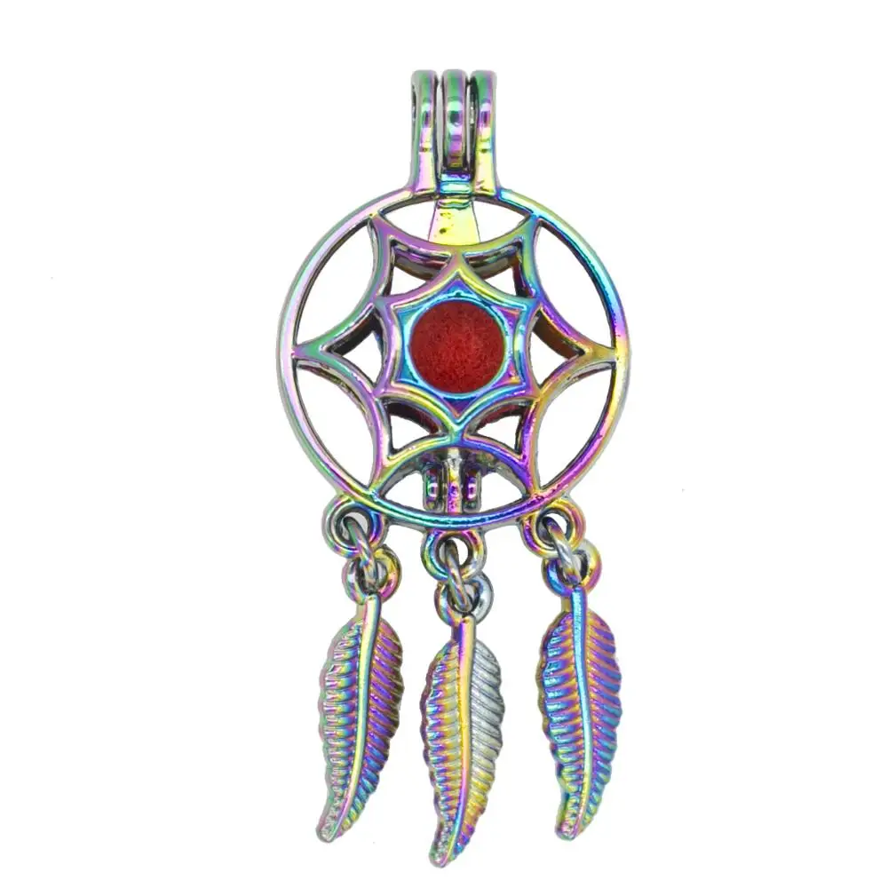 REYOW 5 шт. Красочные полые Ловец снов жемчужная подвеска в форме клеток эфирное