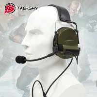 tac sky comtac ii outdoor shooting hearing protection noise reduction tactical silicone earphone u94 ptt