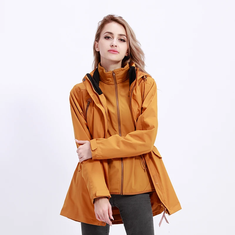 ROYALWAY 2019 Зимняя коллекция Женская ветровка со съемной флисовой подкладкой 2 шт.