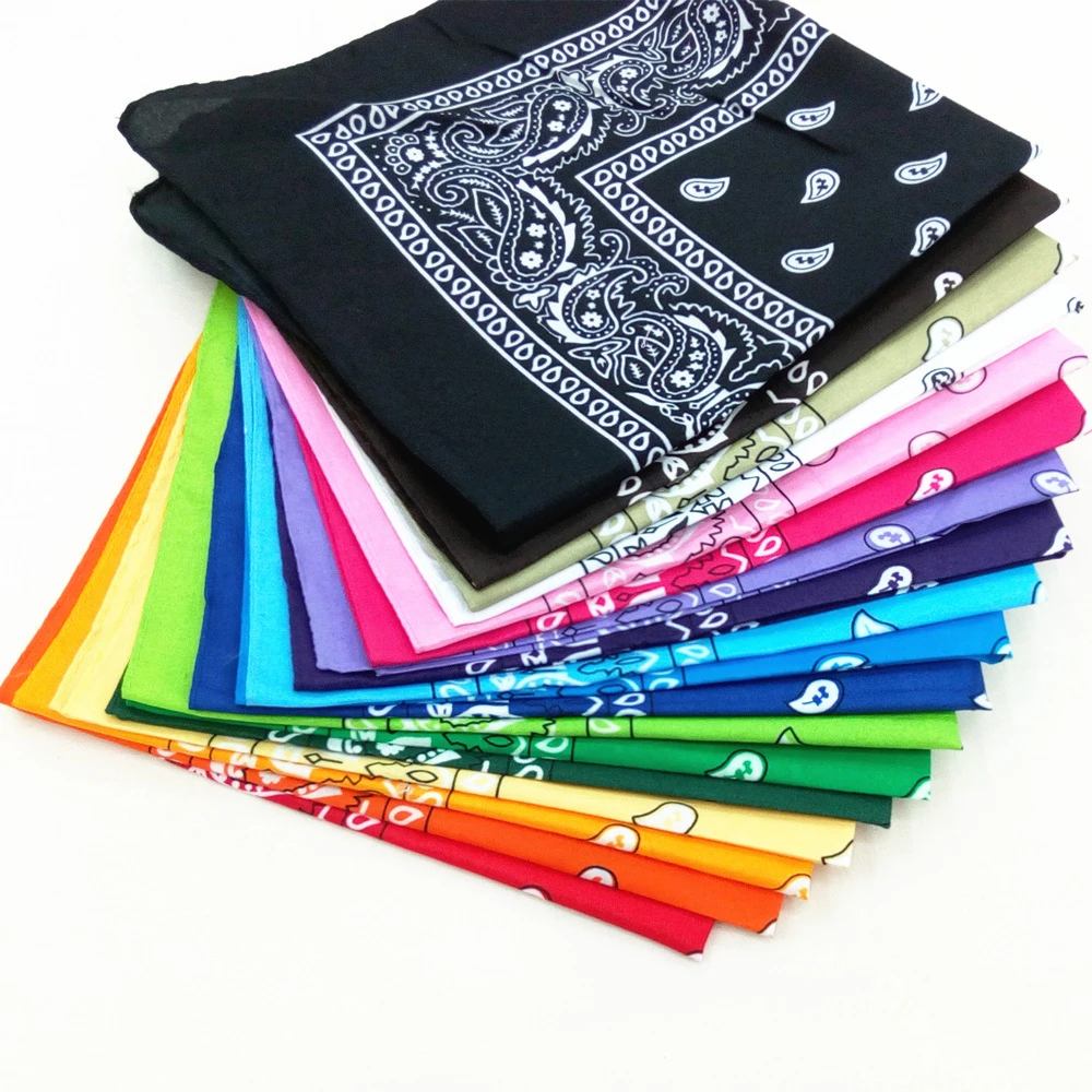 

Unisex Cotton Blend Hip Hop Bandana Headwear Hair Band Scarf Neck Wrist Wrap Band Magic Head Square Scarf