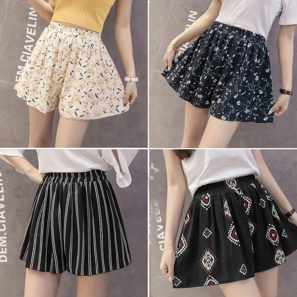 Женские повседневные свободные короткие брюки большого размера с этническим