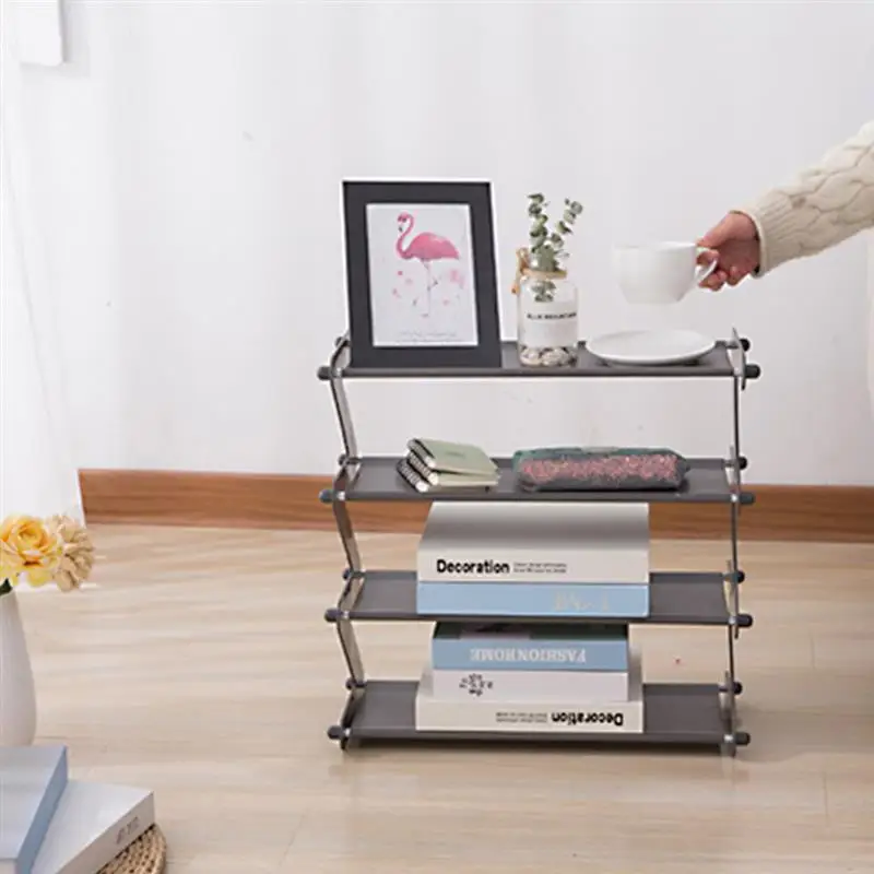 

Simple Stainless Steel Assembly Shoe Rack Multi-Layer Z-Type Simple Shoe Rack Household Stainless Steel Layer Shoe Rack