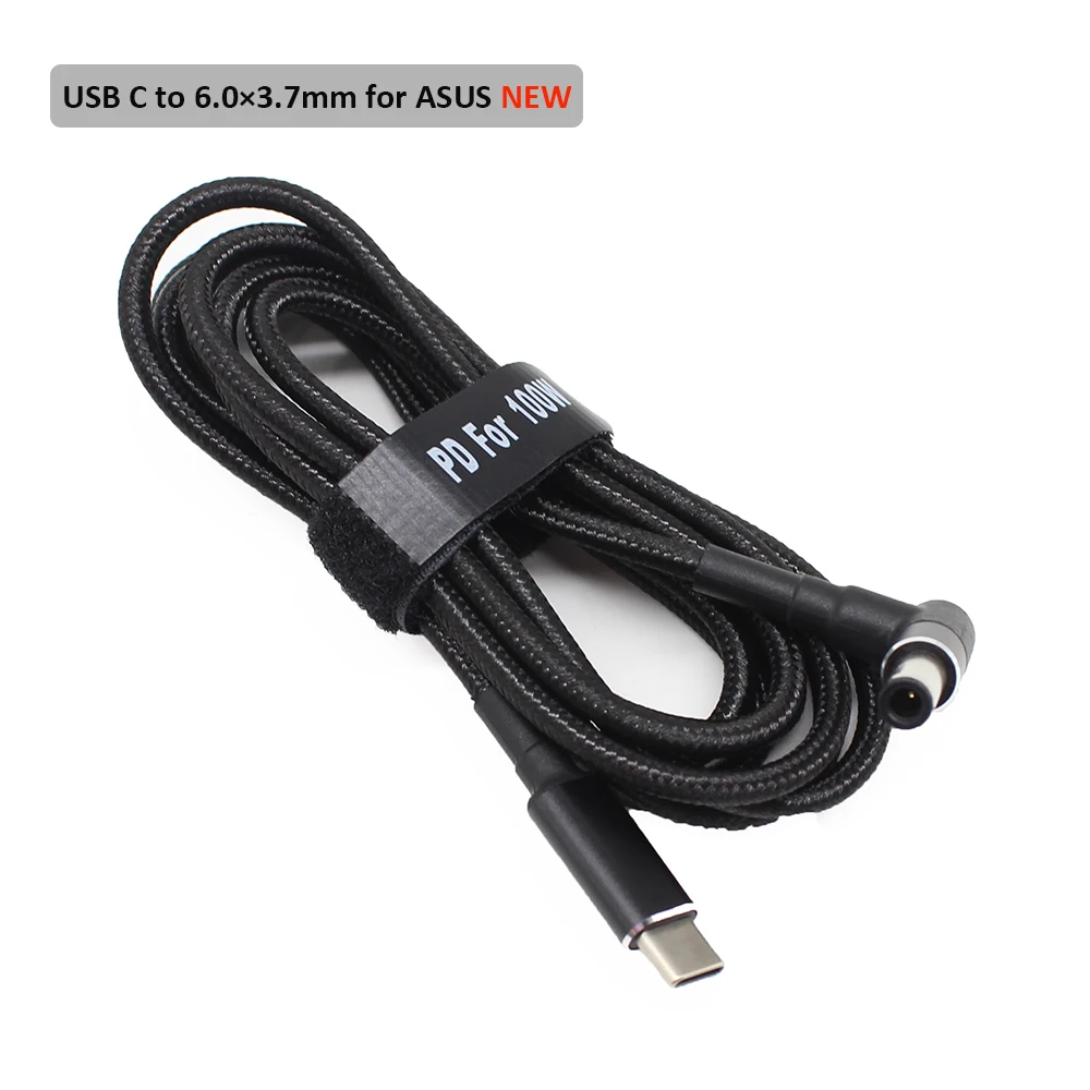 100 Вт DC PD конвертер USB C Type для ASUS Ноутбука зарядный кабель шнур питания ноутбука |