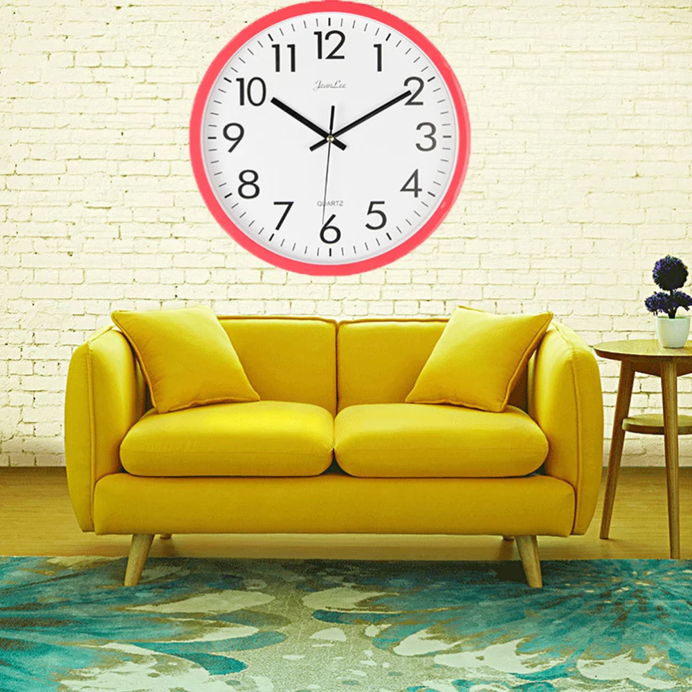 

10-inch Minimalist Wall Clock Creative Silent Clock for Decoration (Black Frame)