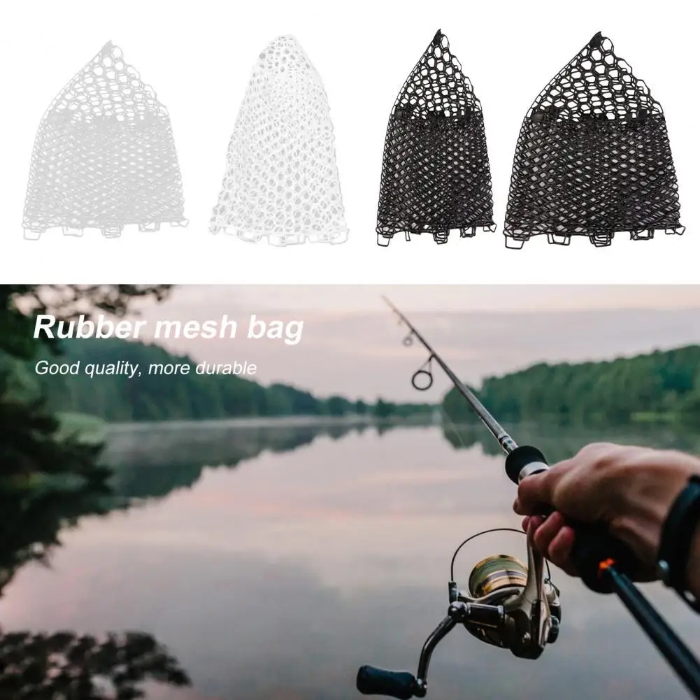 

Rubber Fish Net Compact Wear-Resistant Landing Dip Net Fishing Dip Net Practical