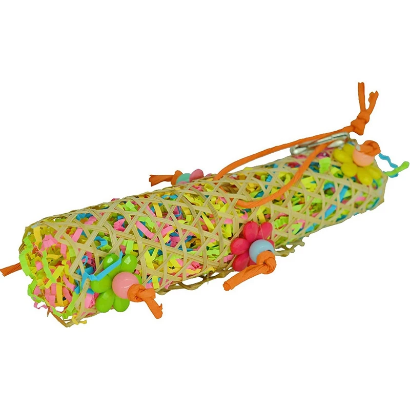 

2 Set Bird Toys Foraging Toys for Parrots 3 Pieces Hanging Parrot Toys Parakeet Toys for Cockatiel