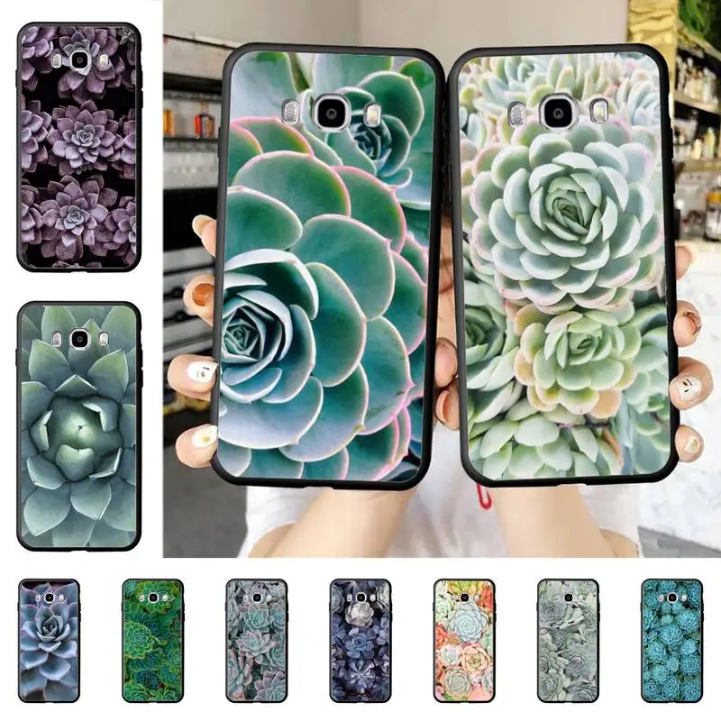 

YNDFCNB Beautiful Succulent plants Phone Case for Samsung J 4 5 6 7 8 prime plus 2018 2017 2016 J7 core