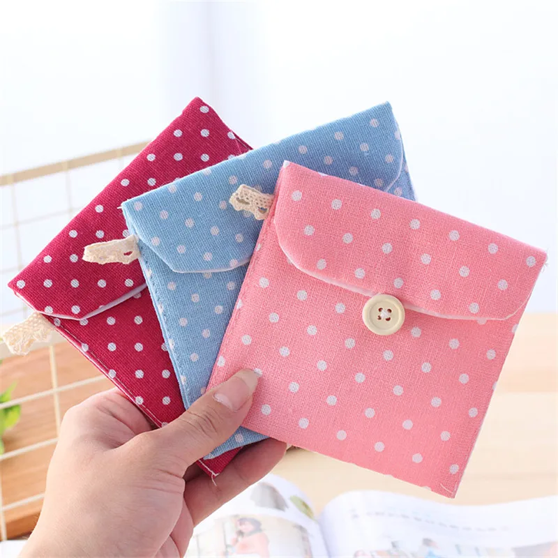 Сумка для хранения гигиенических салфеток девочек холщовые гигиенические