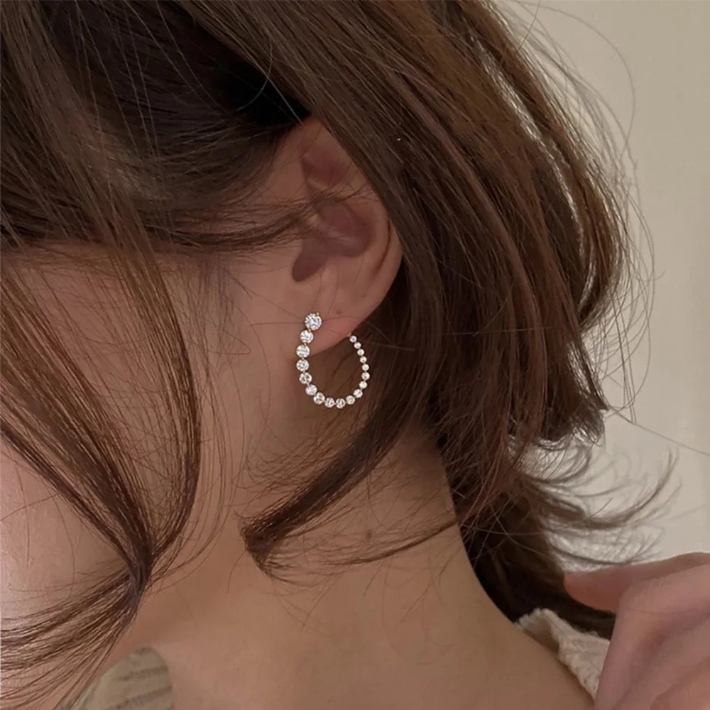 Изящные U образные циркониевые серьги топовый дизайн Новая Модная бижутерия