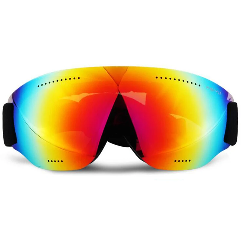 Красный 1 шт. мужские и женские лыжные очки UV400 противотуманные лыжные очки зимние ветрозащитные очки для сноуборда лыжные очки для сноуборда - Цвет: Красный