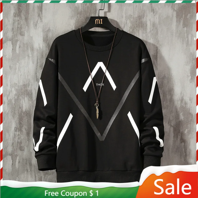 

Свитшот мужской с принтом, худи, Повседневная Уличная одежда, однотонный черный, серый, весна-осень 2021