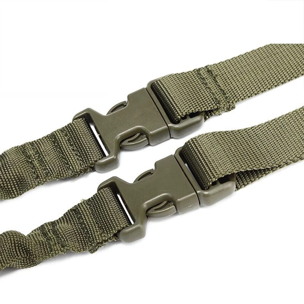 

Adjustable Tactical Gun Sling Belt Single Point 1000D Heavy Duty Mount Bungee Military Rifle Sling Kit Hunting Airsoft Strap