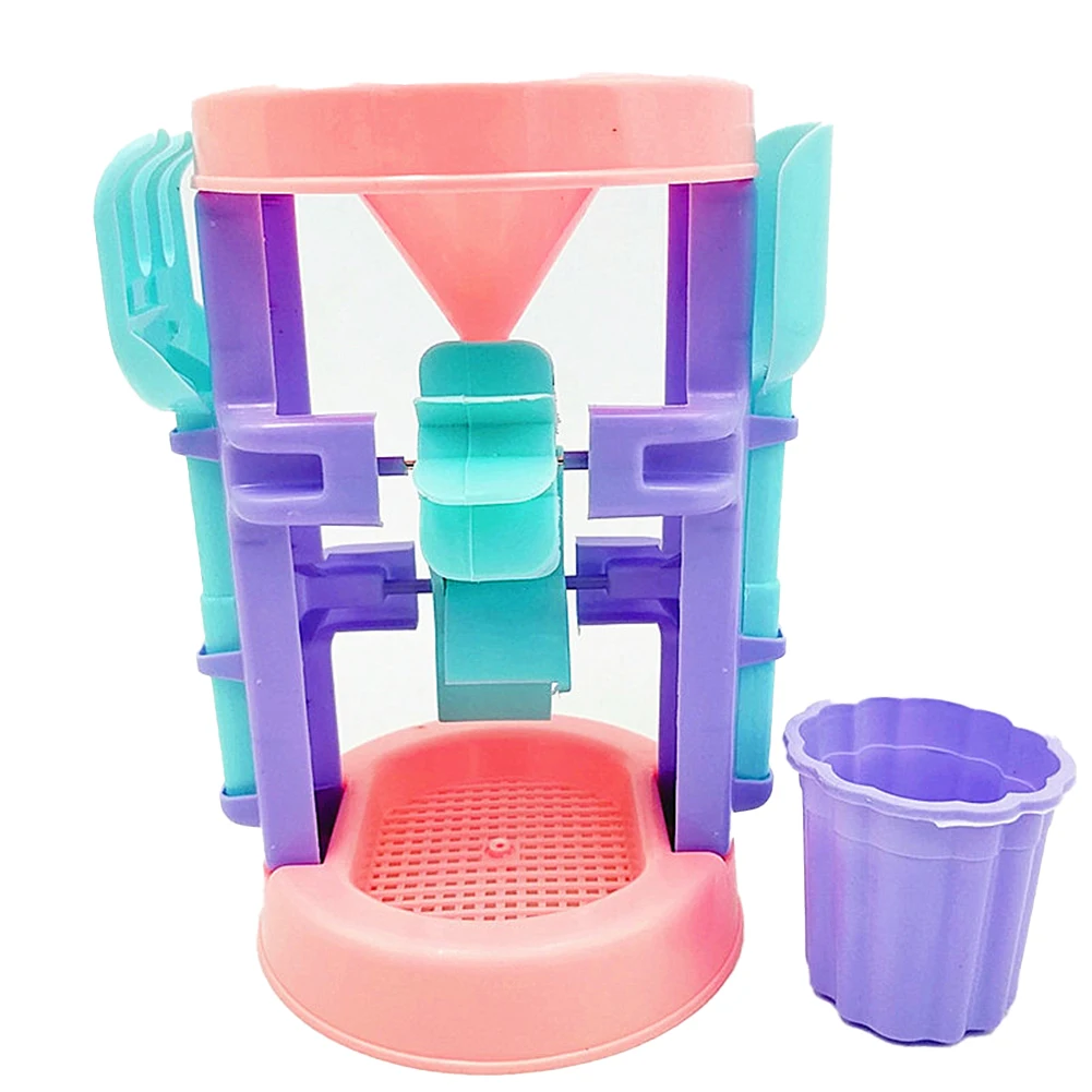 Fun Water-playing Wheel Toy Set Anti-corrosion and Impact-resistant Hourglass Design Toy Parent-child Interactive Puzzle Game