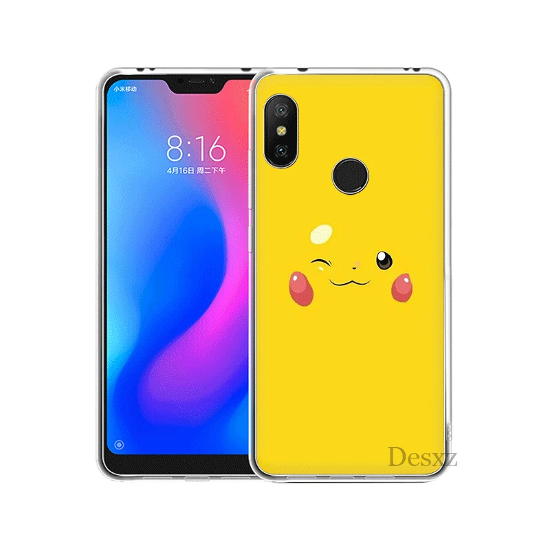 Mobile Phone Case For Xiaomi Redmi Note 4 4X 3 5 6 7 Pro 5A Hard Cover Pikachu Cool | Мобильные телефоны и аксессуары