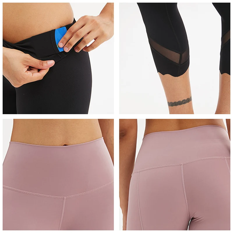 

DEEPSENCE Sport shape Legging Women Fitness Running Gym Slim Yoga Pants High Waist Push Up Stretch Workout New Leggings