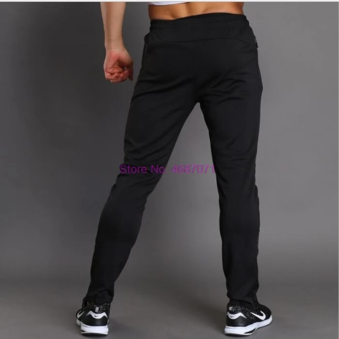 Мужские дышащие спортивные штаны для бега с карманами на молнии | Спорт и