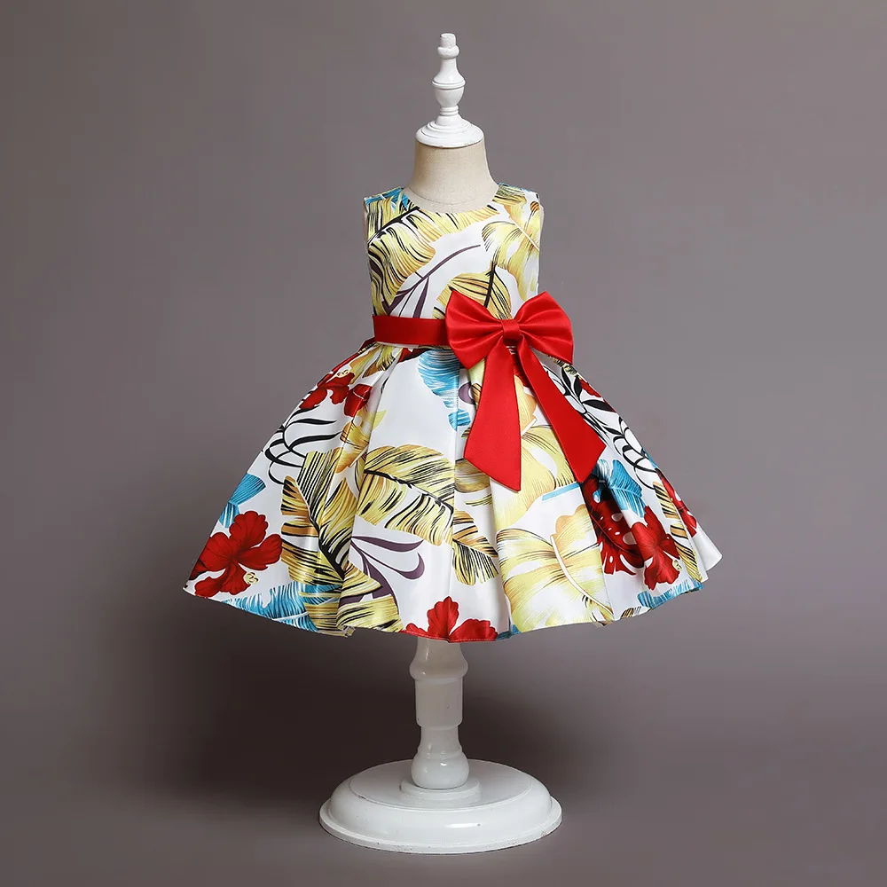 

Girls Dress Baby Birthday Princess Dress 2-8Y Kids Party Dress