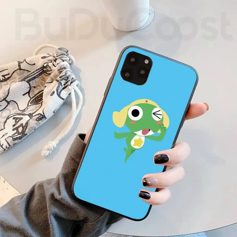 

Cute cartoon Sergeant Keroro Frog Phone Case for iphone 11 Pro 11 Pro Max X XS XR XS MAX 8plus 7 6splus 5s se 7plus SE 2020 case