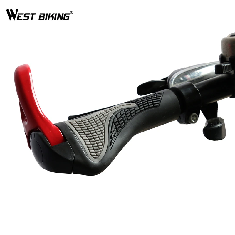 WEST BIKING Алюминий резиновые Байк Велосипед Захваты MTB велосипед ручки мягкий руль