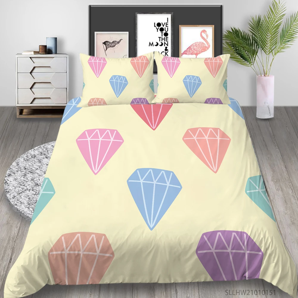 

King Size Bedding Set Luxury Duvet Cover Set 2/3 Pcs Highend Bedclothes Unique Design Bed Set Pillowcase