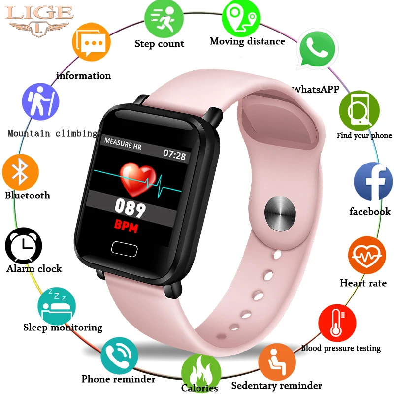 2019 новые женские умные часы спортивные водонепроницаемые для Iphone телефон