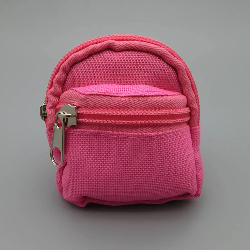 pink Однотонная модная сумка для кукол, рюкзак для куклы Blythe, рюкзак для куклы Барби, кукольный домик 1/6, мини аксессуары для кукол - Цвет: pink