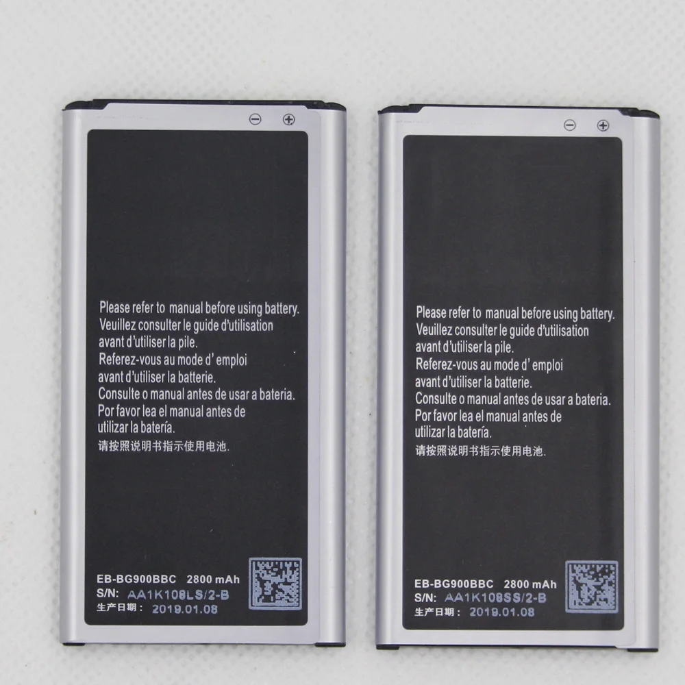 20pcs 2800mAh EB-BG900BBU Battery For Samsung Galaxy S5 S5 NFC G900 G900S G900I G900F G900H 9008V 9006V EB-BG900BBE EB-BG900BBC