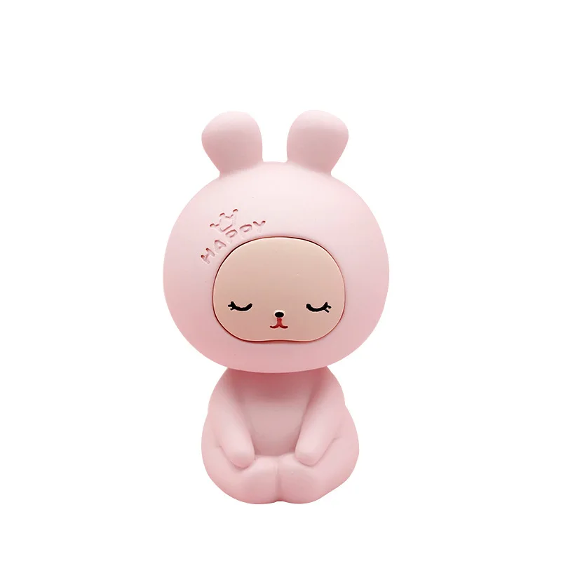 

Cute Dream Baby Car Carrying Shaking Head Decoration Creative Cartoon Animal Resin Desktop Decoration Model Girl Birthday Gift