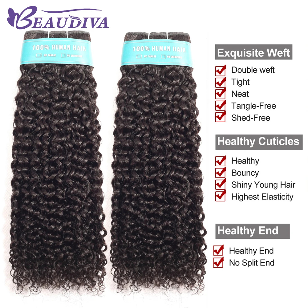 Афро кудрявые пряди с закрытием Remy бразильские человеческие волосы плетение |