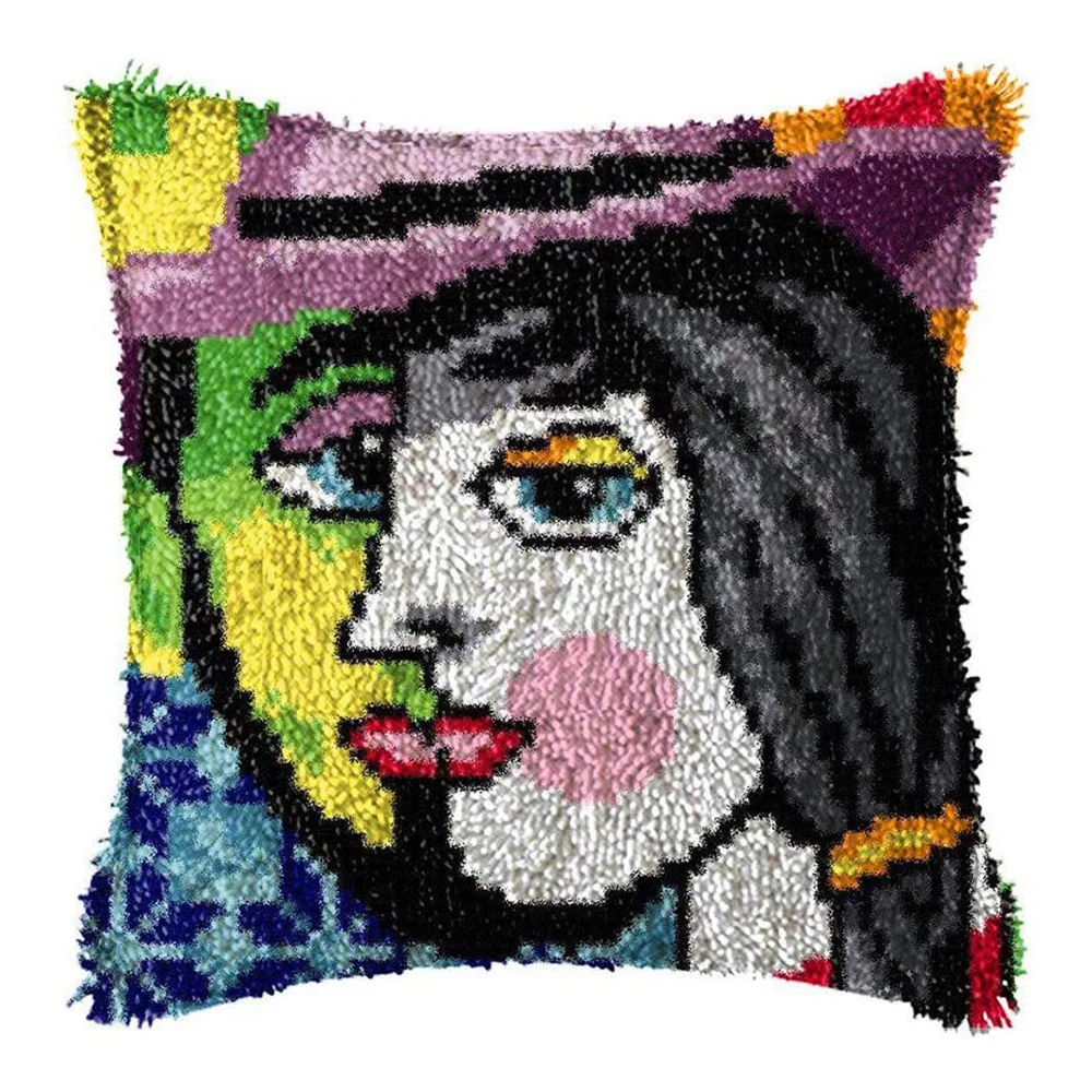 

Наборы крючков с защелкой, наволочка для подушки, милые подушки с рисунком, крючком, рукоделие для детей и взрослых, детские пары