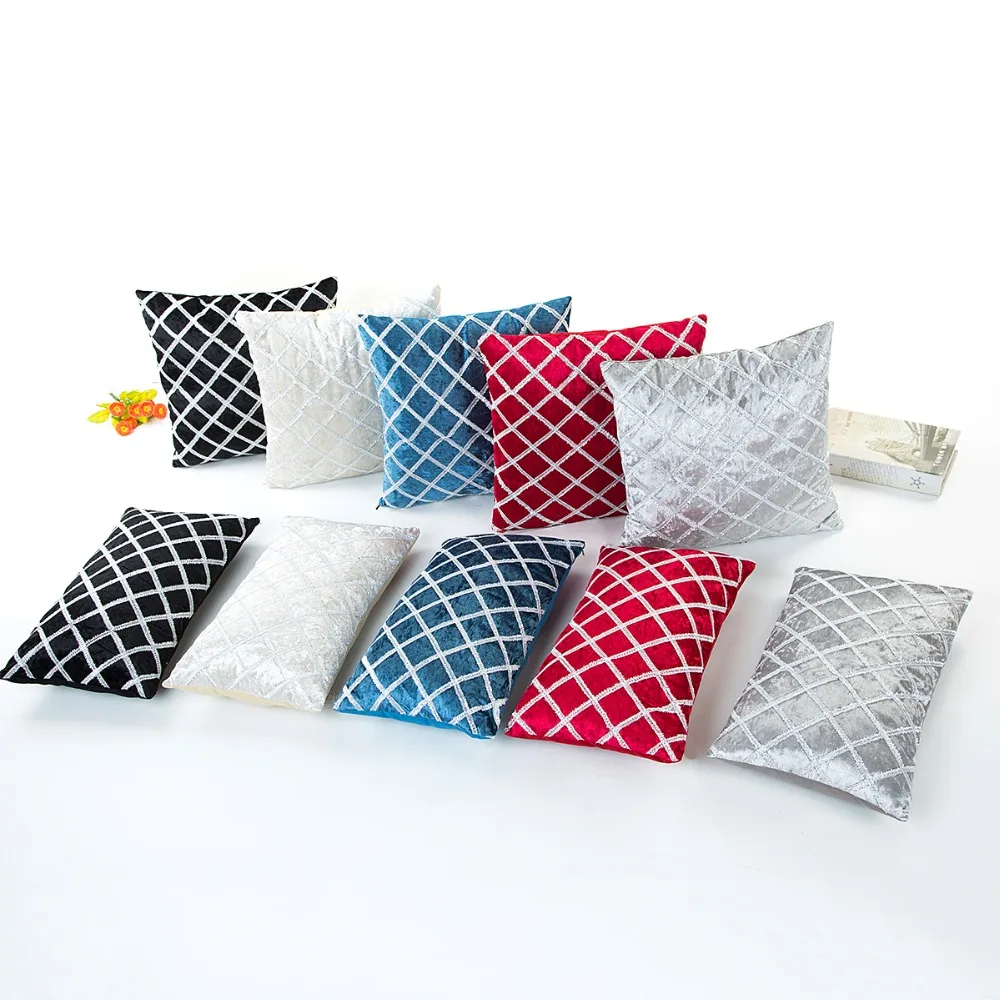 Модный Полосатый дикая лента вышивка плюшевая наволочка пасторальная модная