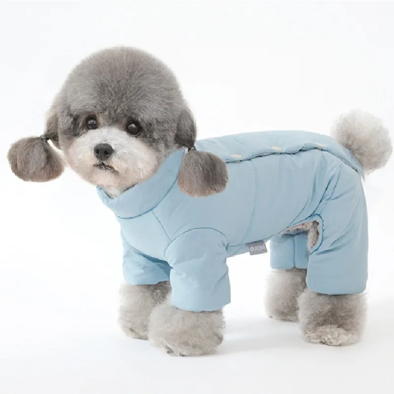 

XS Dog Winter Coat Jumpsuit Pet Clothes Outfit Garment Puppy Apparel Yorkshire Terrier maltese Pomeranian Poodle Bichon Clothing