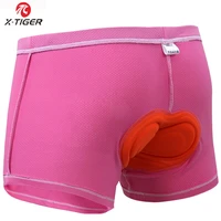 x tiger womens cycling underwear pro 3d gel padded shockproof pink bicycle underpant bike underwear cycling shorts