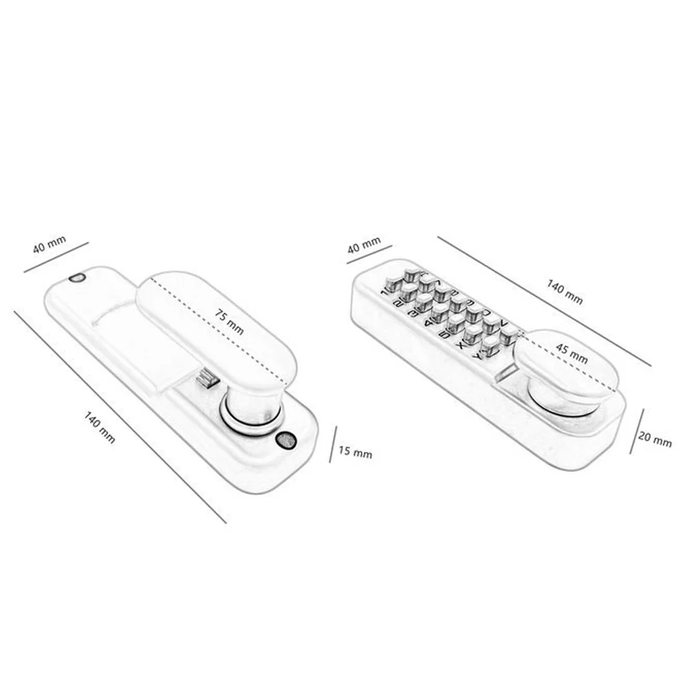 Механический цифровой дверной замок водонепроницаемая комбинированная
