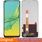 ЖК-дисплей 6,5 дюйма для Realme 6 ProRMX2061RMX2063, дисплей с сенсорным экраном и дигитайзером с рамкой для Realme 6, RMX2001, сменный ЖК-дисплей, оригинал