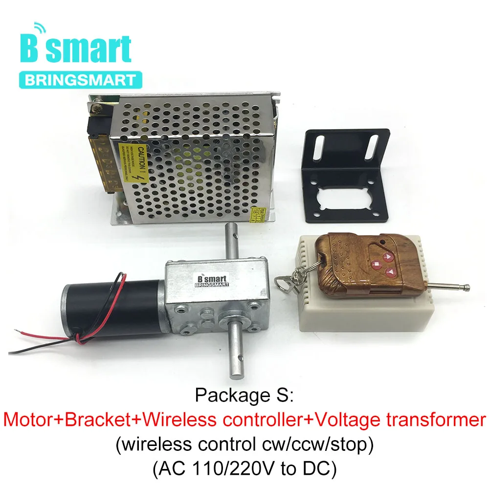 Bringsmart 33 мм двойной вал 5840-31zy червь постоянного тока мотор-редуктор 12v 24v редуктор 12-470 об/мин с встроенной функцией спуска затвора коробка передач Двусторонняя Электрический мотор