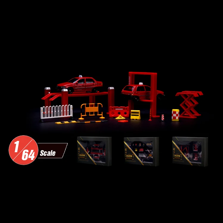 Minature 1:64 модель автомобиля мини ремонтный магазин инструмент двойной пост Лифт