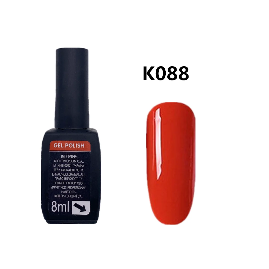 K088 Kodi 8 мл 112 цветов гель для ногтей Профессиональный Чистый цвет УФ светодиодный Гель-лак для ногтей длительный Замачивание Гель-лак праймер - Цвет: K088