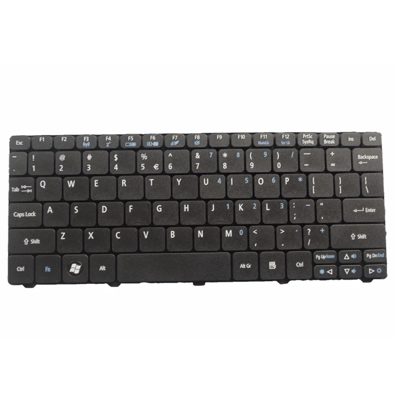 Клавиатура для ноутбуков Acer черная клавиатура Aspire One D255 D257 AOD257 D260 D270 521 532H 533 AO521 AO533